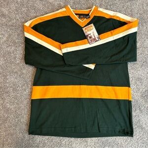 Vintage‎ Route 66 Sweatshirt Men's V Neck Pullover